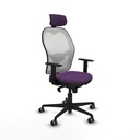 Office Chair with Headrest Piqueras y Crespo 1D036G2 Purple
