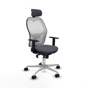 Office Chair with Headrest Piqueras y Crespo 1D086N2 Dark grey
