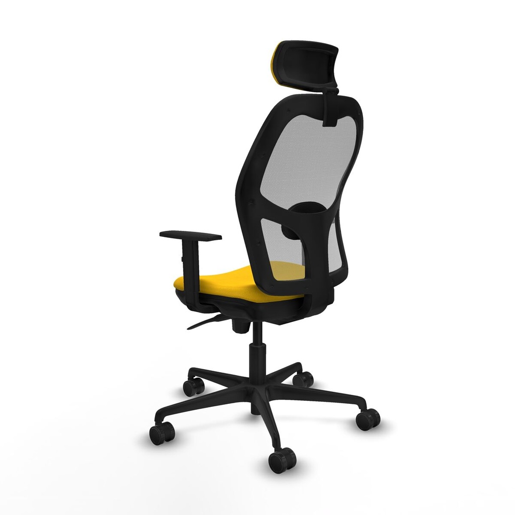 Office Chair with Headrest Piqueras y Crespo 1D036N2 Yellow