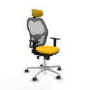 Silla de Oficina con Cabecero Piqueras y Crespo 1D086G2 Amarillo