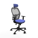Office Chair with Headrest Piqueras y Crespo 1D036N2 Light Blue