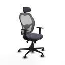 Office Chair with Headrest Piqueras y Crespo 1D036G2 Dark grey