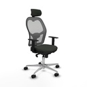 Office Chair with Headrest Piqueras y Crespo 1D086N2 Black