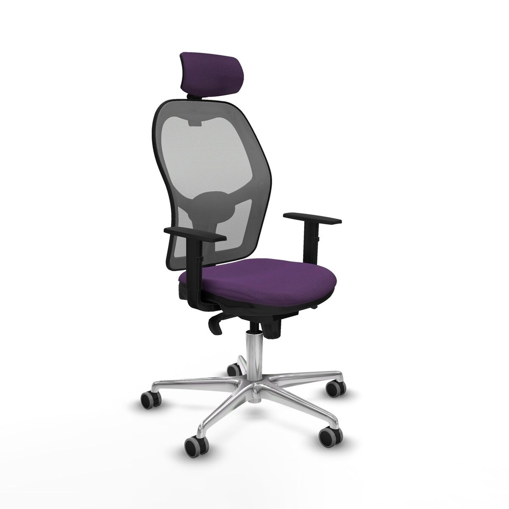 Silla de Oficina con Cabecero Piqueras y Crespo 1D086G2 Morado