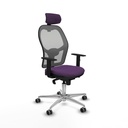 Silla de Oficina con Cabecero Piqueras y Crespo 1D086G2 Morado