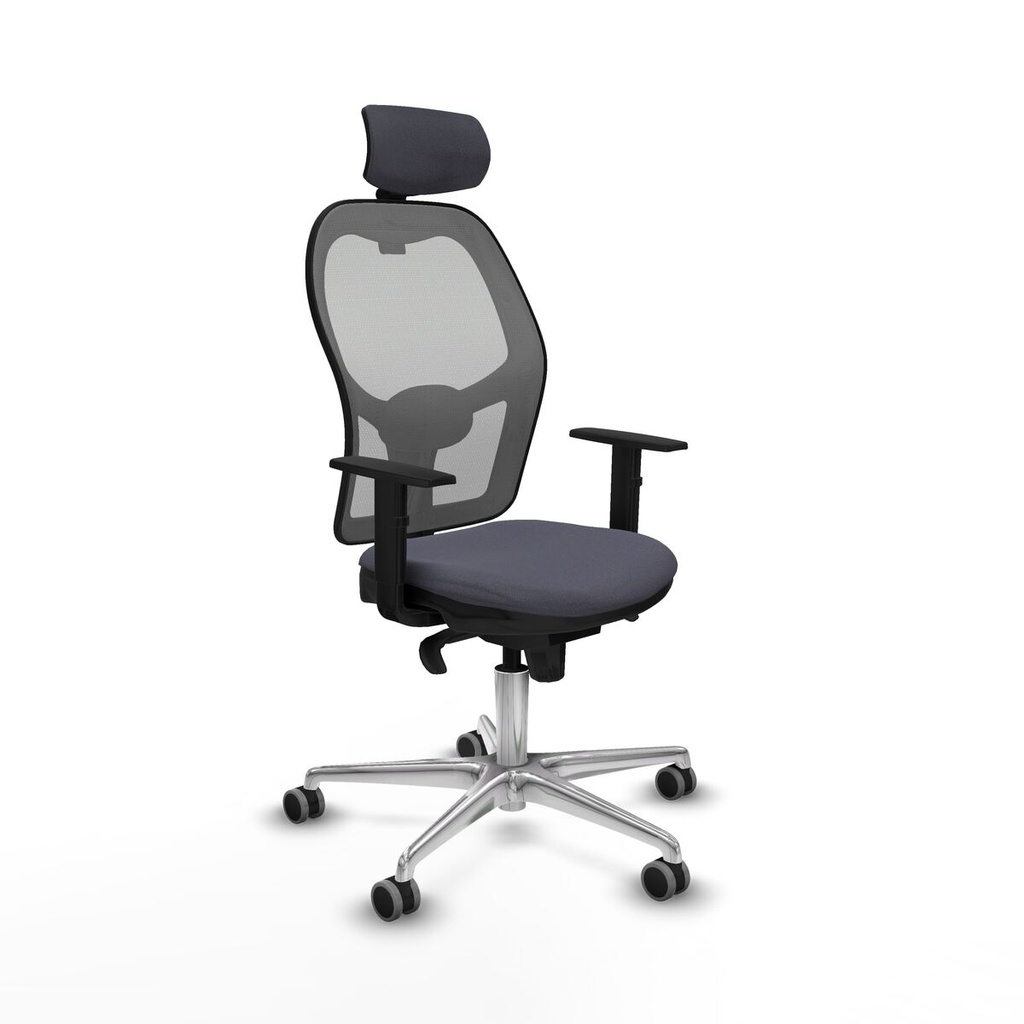 Office Chair with Headrest Piqueras y Crespo 1D086G2 Dark grey