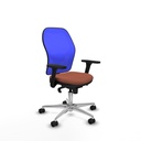 Office Chair Piqueras y Crespo 3D086N0 Blue Brown