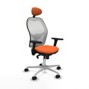 Office Chair with Headrest Piqueras y Crespo 3D086N1 Orange