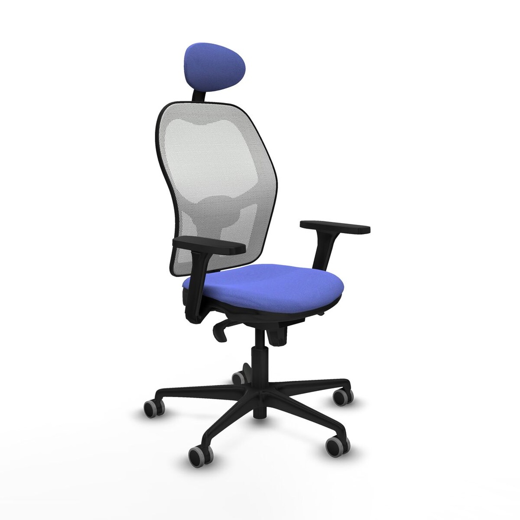 Office Chair with Headrest Piqueras y Crespo 3D036G1 Light Blue