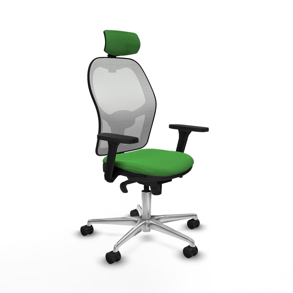 Silla de Oficina con Cabecero Piqueras y Crespo 3D086N2 Verde