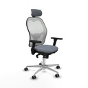 Office Chair with Headrest Piqueras y Crespo 3D086G2 Grey