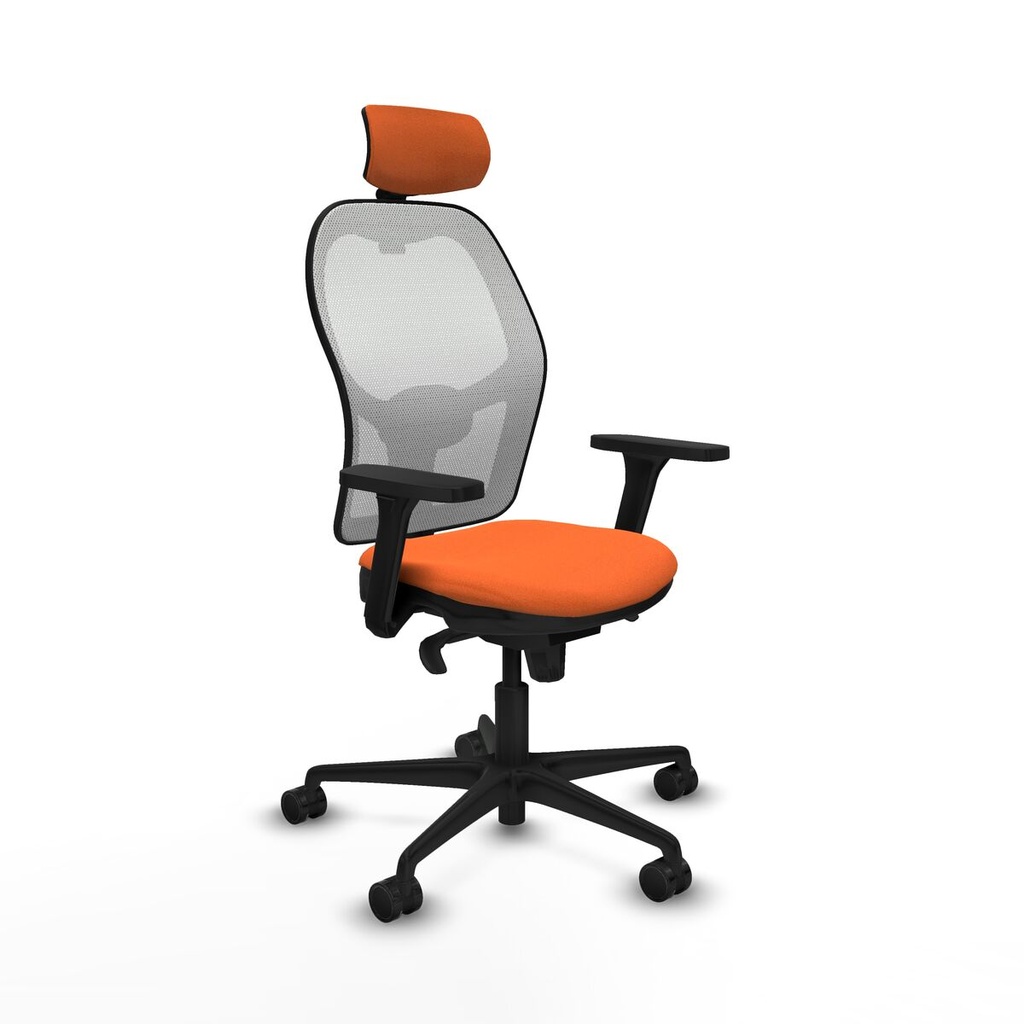 Office Chair with Headrest Piqueras y Crespo 3D036N2 Orange