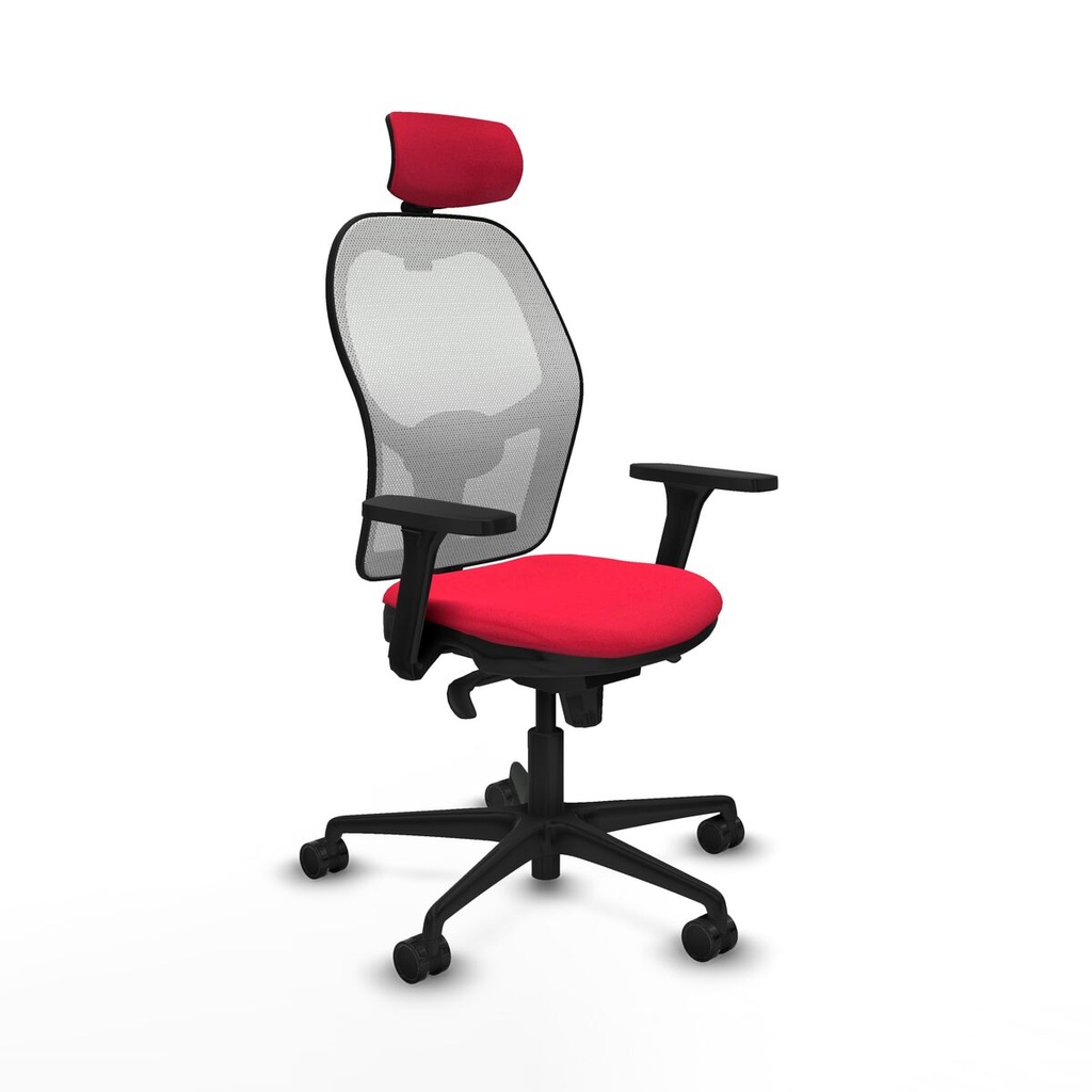 Office Chair with Headrest Piqueras y Crespo 3D036N2 Red