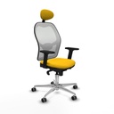 Silla de Oficina con Cabecero Piqueras y Crespo 2D086G1 Amarillo