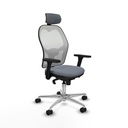 Office Chair with Headrest Piqueras y Crespo 3D086N2 Grey