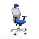 Silla de Oficina con Cabecero Piqueras y Crespo 2D086G2 Azul