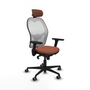 Office Chair with Headrest Piqueras y Crespo 3D036G2 White Brown