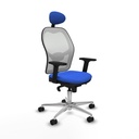 Office Chair with Headrest Piqueras y Crespo 2D086N1 Blue