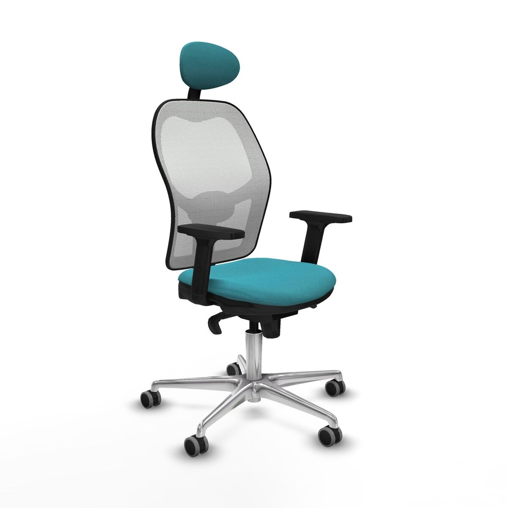 Office Chair with Headrest Piqueras y Crespo 2D086G1 Turquoise