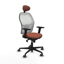 Office Chair with Headrest Piqueras y Crespo 2D036G1 White Brown
