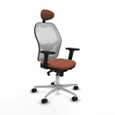 Office Chair with Headrest Piqueras y Crespo 2D086N1 White Brown