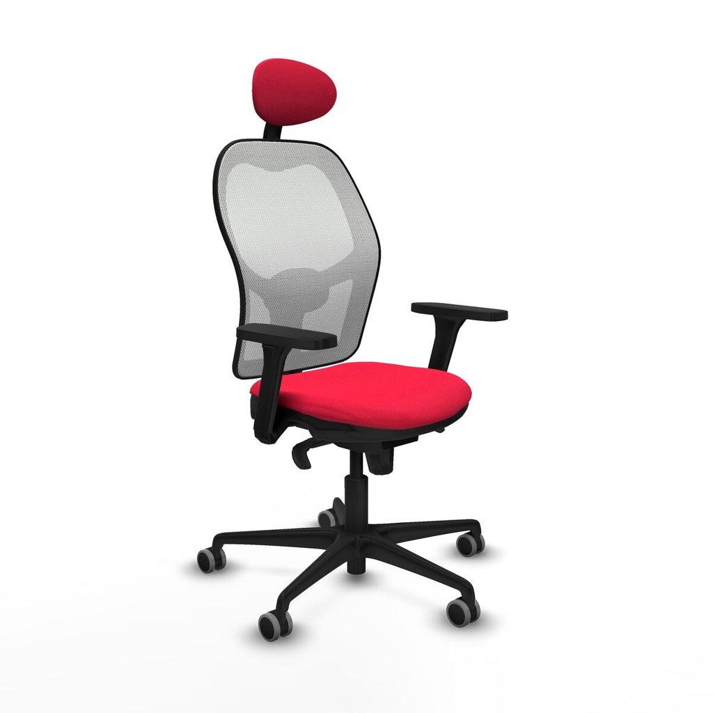 Office Chair with Headrest Piqueras y Crespo 3D036G1 Red