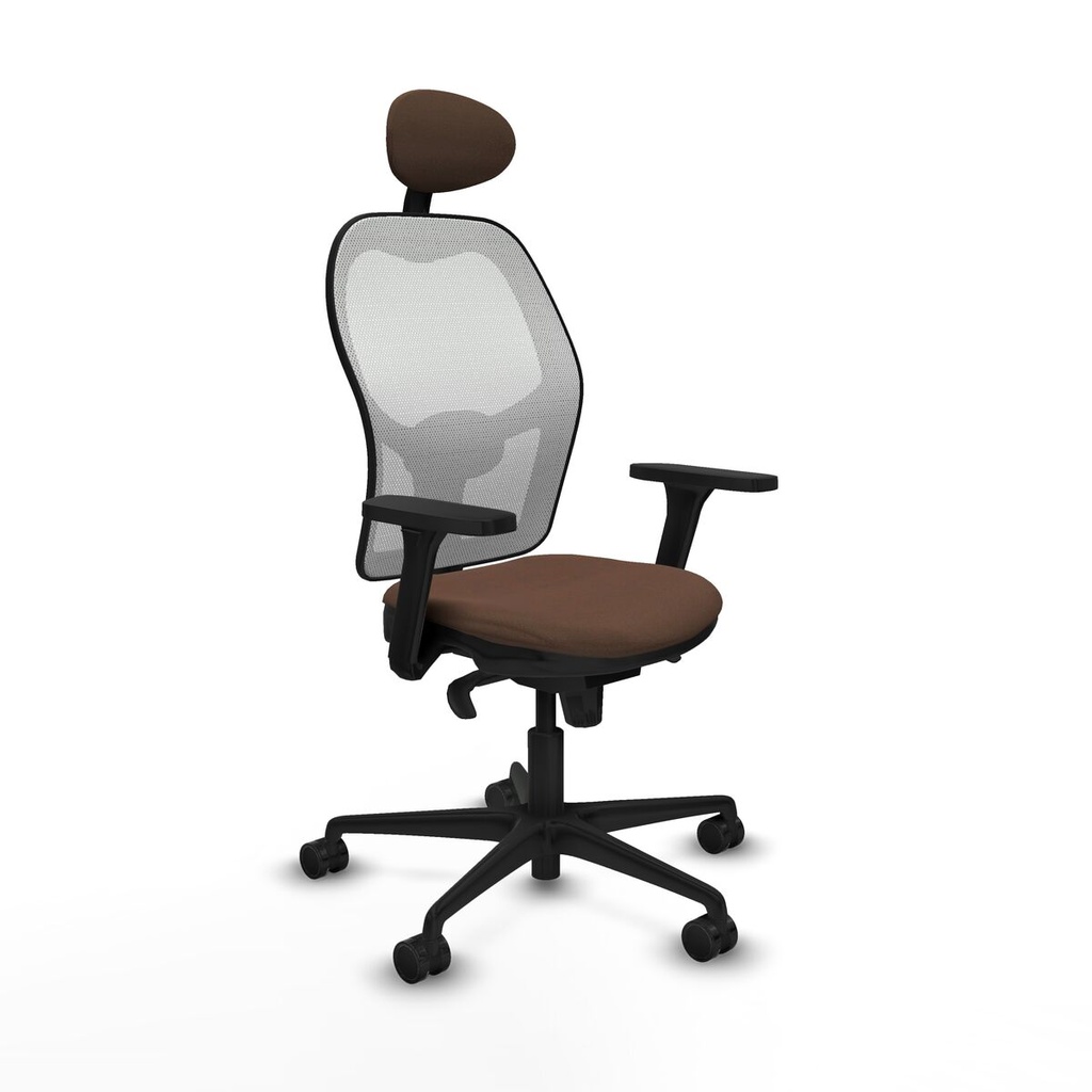 Office Chair with Headrest Piqueras y Crespo 3D036N1 White Dark brown