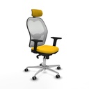 Office Chair with Headrest Piqueras y Crespo 2D086G2 Yellow
