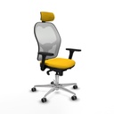 Office Chair with Headrest Piqueras y Crespo 3D086G2 Yellow