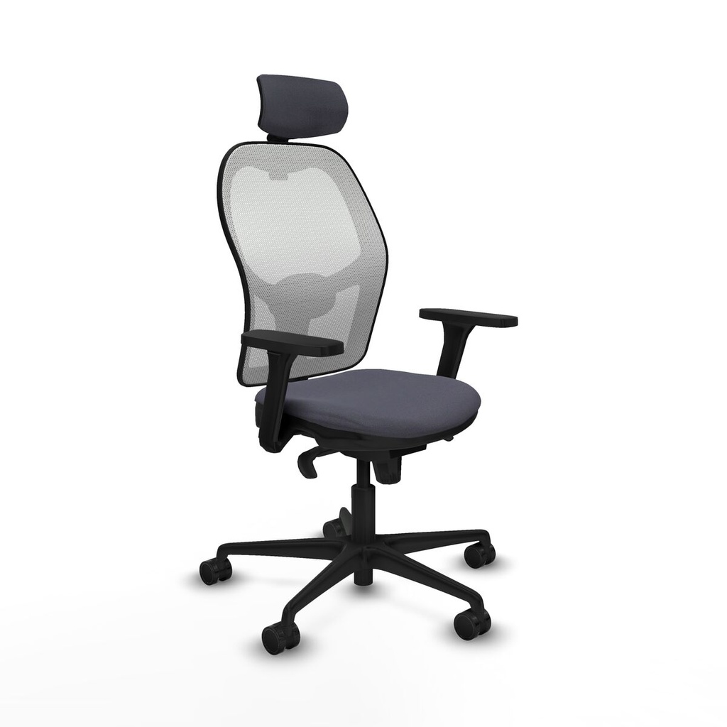 Office Chair with Headrest Piqueras y Crespo 3D036N2 Dark grey