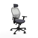 Office Chair with Headrest Piqueras y Crespo 3D036N2 Dark grey
