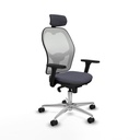 Office Chair with Headrest Piqueras y Crespo 3D086N2 Dark grey