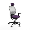Office Chair with Headrest Piqueras y Crespo 3D036G2 Purple