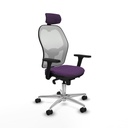Silla de Oficina con Cabecero Piqueras y Crespo 3D086N2 Morado