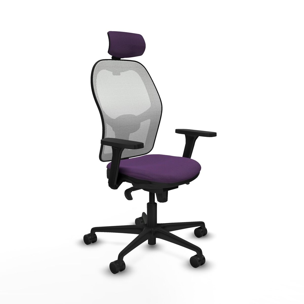 Silla de Oficina con Cabecero Piqueras y Crespo 3D036N2 Morado