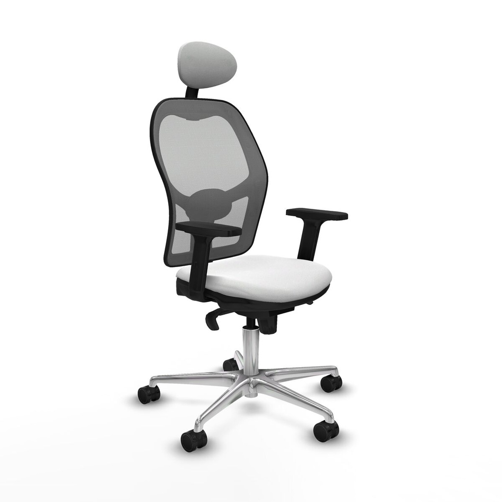 Silla de Oficina con Cabecero Piqueras y Crespo 2D086N1 Blanco