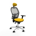 Silla de Oficina con Cabecero Piqueras y Crespo 3D086N1 Amarillo