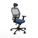 Silla de Oficina con Cabecero Piqueras y Crespo 2D036N1 Azul marino