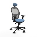Silla de Oficina con Cabecero Piqueras y Crespo 2D036N1 Azul cielo