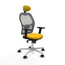 Silla de Oficina con Cabecero Piqueras y Crespo 2D086N1 Amarillo