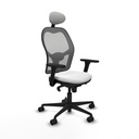 Silla de Oficina con Cabecero Piqueras y Crespo 3D036N1 Blanco