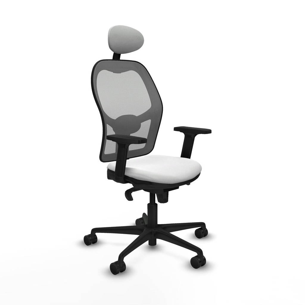 Silla de Oficina con Cabecero Piqueras y Crespo 2D036N1 Blanco