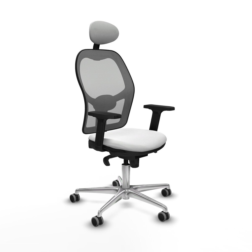 Silla de Oficina con Cabecero Piqueras y Crespo 2D086G1 Blanco