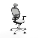 Silla de Oficina con Cabecero Piqueras y Crespo 2D086G1 Blanco