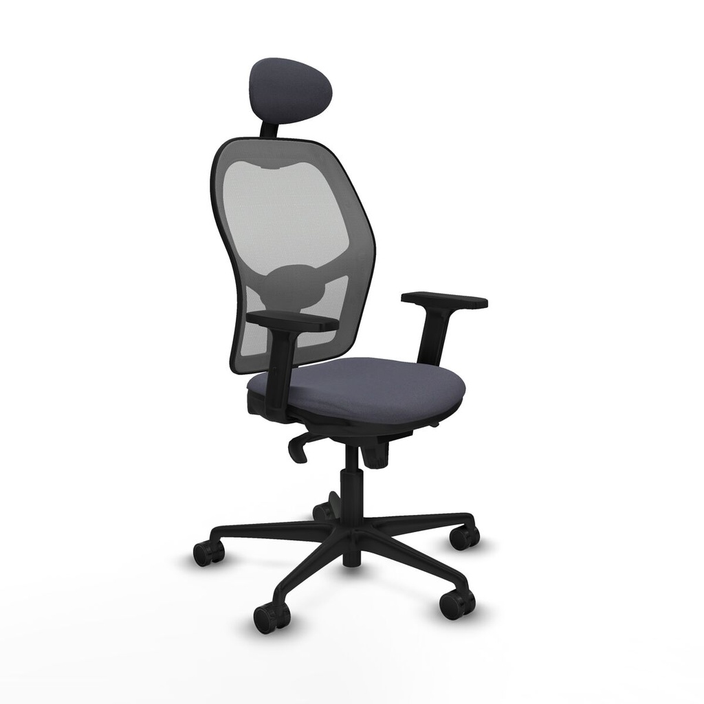 Silla de Oficina con Cabecero Piqueras y Crespo 2D036N1 Gris oscuro