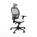 Silla de Oficina con Cabecero Piqueras y Crespo 3D036G1 Blanco