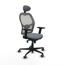Silla de Oficina con Cabecero Piqueras y Crespo 2D036G1 Gris