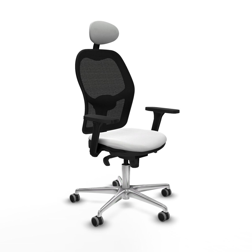 Silla de Oficina con Cabecero Piqueras y Crespo 3D086G1 Blanco