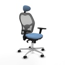 Silla de Oficina con Cabecero Piqueras y Crespo 3D086N1 Azul cielo