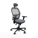 Silla de Oficina con Cabecero Piqueras y Crespo 3D036G1 Gris